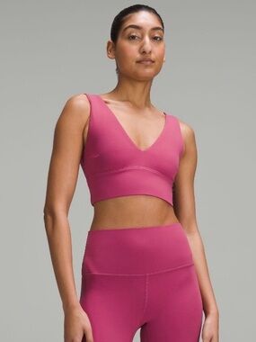 Lululemon Women’s Align V-Neck Bra C/D, Washed Mauve, Size: 14